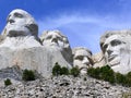 Presidents` faces at Mount Rushmore, South Dakota, USA Royalty Free Stock Photo