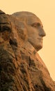 Mount Rushmore National Memorial Washington profile at sunrise Royalty Free Stock Photo
