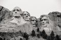 Mount Rushmore National Monument in Black Hills South Dakota, president faces carved in mountain, Washington, Jefferson, Roosevelt Royalty Free Stock Photo