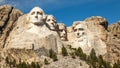 Mount Rushmore Landscape and Blue Sky Royalty Free Stock Photo
