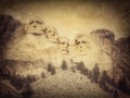 Mount Rushmore National Monument, South Dakota, United States, grunge version of my photo