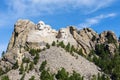 Mount Rushmore natonal memorial, USA. Sunny day, blue sky. Royalty Free Stock Photo