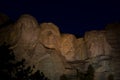 Mount Rushmore at night Royalty Free Stock Photo