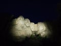 Mount Rushmore at Night Royalty Free Stock Photo