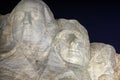 Mount Rushmore at Night Royalty Free Stock Photo