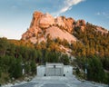 Mount Rushmore Sunrise Landscape and Amphitheater Royalty Free Stock Photo
