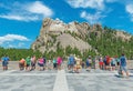 Mount Rushmore Tourists, South Dakota Royalty Free Stock Photo