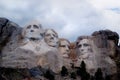 Mount Rushmore Under Blue Clouds Royalty Free Stock Photo