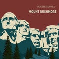 mount rushmore. Vector illustration decorative design