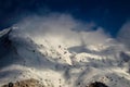 The Mount Sagro top into the clouds