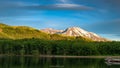 Mount Saint Helens Above Coldwater Lake Royalty Free Stock Photo