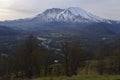 Mount Saint Helens volcano in the Cascade Mountains, Washington State Royalty Free Stock Photo