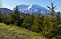 Mount Saint Helens volcano in the Cascade Mountains, Washington State Royalty Free Stock Photo