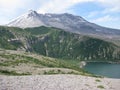 Mount Saint Helens Volcano and Spirit Lake from Windy Ridge Viewpoint Royalty Free Stock Photo