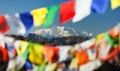 Mount Saipal with prayer flags