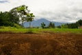 Mount Salak view from a play field photo taken in Bogor Indonesia Royalty Free Stock Photo