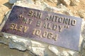 Mount San Antonio or Mount Baldy, California