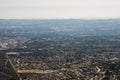 Aerial View of the City of Claremont, Ontario, Upland, Rancho Cucamonga, Montclair, and Pomona from Potato Mountain, Mount Baldy