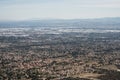 Aerial View of the City of Claremont, Ontario, Upland, Rancho Cucamonga, Montclair, and Pomona from Potato Mountain, Mount Baldy