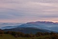Mount San Vicino at dusk, Italy Royalty Free Stock Photo