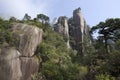 Mt. Sanqing, Sanqingshan, China, Rock mountain Royalty Free Stock Photo