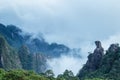 Mount sanqing landscape of oriental goddess Royalty Free Stock Photo