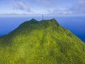 Mount Scenery aerial view, Saba, Caribbean Netherlands Royalty Free Stock Photo