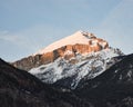 Mount Seguret on a winter afternoon