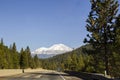 Mount Shasta, California From Freeway Royalty Free Stock Photo