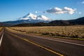 Mount Shasta from the highway looking south from Northern California Royalty Free Stock Photo