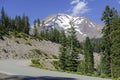 Mount Shasta, a volcano in the Cascade Range, Northern California Royalty Free Stock Photo