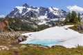 Mount Shuksan Blue Snow Pool Artist Point Washington State USA Royalty Free Stock Photo