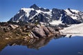 Mount Shuksan Blue Snow Pool Washington Royalty Free Stock Photo