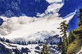 Mount Shuksan Glacier Evergreens Artist Point Washington State Royalty Free Stock Photo