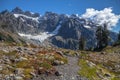 Mount Shuksan from Lake Ann Trail in September