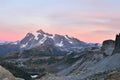 Mount Shuksan Sunset, viewed from Herman Saddle slopes