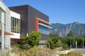 Mount Si High School in summer with namesake mountain Royalty Free Stock Photo