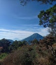 Mount Sindoro in Indonesia Royalty Free Stock Photo