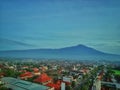 Mount slamet from purwokerto Royalty Free Stock Photo