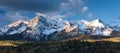 Mount Sneffels in an early morning Autumn in south western Colorado. Royalty Free Stock Photo