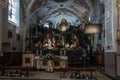 Mount St. Anna, Poland, January 22, 2022: Inside the Basilica of St. Anna in the international sanctuary of St. Anna  with Royalty Free Stock Photo