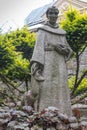 Mount St. Anna, Poland - July 7, 2016: figure of St. Francis in