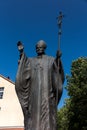 Mount St. Anna, Poland - July 7, 2016: Statue of Pope John Paul
