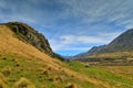 Mount Sunday and surrounding mountain ranges, used in filming Lord of the Rings movie Edoras scene in New Zealand