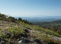 Mount Susitna and Anchorage Royalty Free Stock Photo