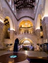 MOUNT TABOR, ISRAEL, July 10, 2015: Inside the Church of the Transfiguration on Mount Tabor Royalty Free Stock Photo