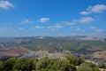 On Mount Tabor, Transfiguration of the Lord took place, in the Lower Galilee, Israel. View from Mount Tabor to the Jezreel Royalty Free Stock Photo