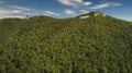 Mount Tampa at the base of the city of Brasov with the famous sign with the name of the city Royalty Free Stock Photo