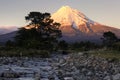 Mount Taranaki at sunrise, Taranaki, New Zealand Royalty Free Stock Photo