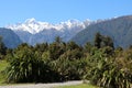Mount Tasman and Mount Cook, New Zealand Royalty Free Stock Photo